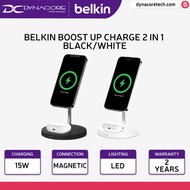 Belkin BOOST Charge Pro 2-in-1 Wireless Charger Stand Black/White