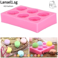 LANSELL|Mould, 6-Cavity Silicone Silicone Mould, Baking Mould  Reusable  Baking Mould Candy Making