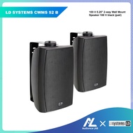LD SYSTEMS CWMS 52 B 100 V 5.25" 2-way Wall Mount Speaker 100 V black (pair)