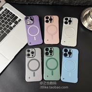 oppo reno 12 pro 5g casing oppo reno 11f 5g casing Solid Metal Paint Magnetic Frameless Suitable for