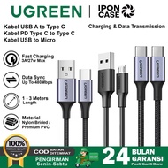 UGREEN Data Charger Cable PD Type C To Type C MFI 60W 100W 240W MAX USB To Type C/ USB To Micro USB 