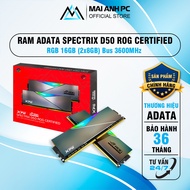 Ram Adata XPG D50 Rog Certified Kit 16Gb bus 3600 DDR4 (2x8Gb) Genuine RGB Led 36th