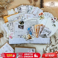 Journal kit 56++ pcs Journal Kit Vintage Aesthetic Journal Kit Srapbook Decoration Album or Notebook