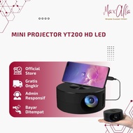 Projector Mini YT200 HD LED Proyektor Mobile Projector 1080P