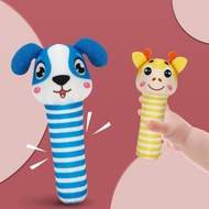 Angel-Fetish Cartoon Animal Hand Bell Rattle Soft Rattle Toy Baby Rattle Mobiles Baby Toys Cute Plush Bebe Toys 0-12 Months