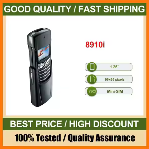 Original 8910i CellPhone Made in Finland Unlocked Support English Language Good Condition