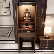 W-8&amp; Buddha Shrine Altar Cabinet Altar New Chinese Style Clothes Closet Statue Altar Shrine Home Living Room God of Weal