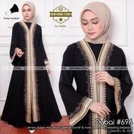 DUBAI#696 GAMIS ABAYA WANITA MEWAH MODIS