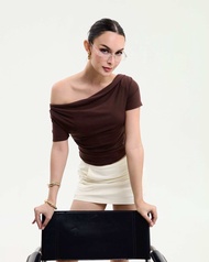 HYDE ABOVE - LYRA DRAPED OFF-SHOULDER TOP ใส่ได้ 3 แบบ