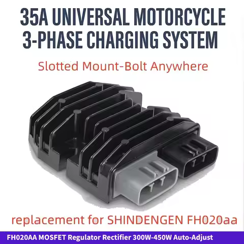 MOSFET Regulator Rectifier 300W-450W Auto-Adjust 35A 12V Shindengen FH020AA for Yamaha Honda Kawasak