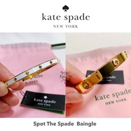 พร้อมส่งที่ไทย♠️ kate Spade กำไลข้อมือ กำไลคาเทียร์ เคทสเปด กำไลใบโพธิรอบ สีทอง สีขาว