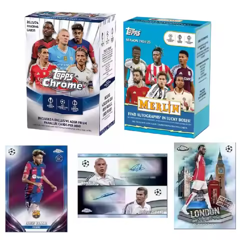 Topps UEFA Champions League Cards European Competition UCC Chrome Blaster Box Official Authentic Col