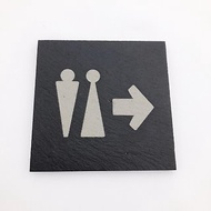 廁所箭頭指示牌 洗手間標示牌 化妝室 公共標識 Toilet 商店標示
