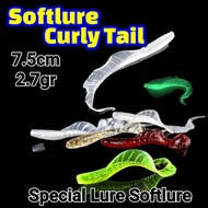 LURE SOFTLURE CURLY TAIL 7.5CM 2.7GR LURE SOFT LURE CASTING FISHING BAIT