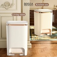 Bocsa Living - Tracy Trash Bin / Luxury Living Room Kitchen Trash Can / Gold Pedal Trash Can Pedal D