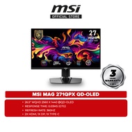 MSI MAG 271QPX QD-OLED 26.5" WQHD 360Hz Flat Gaming Monitor ( HDMI, DisplayPort, Type-C, 3Yrs Warran