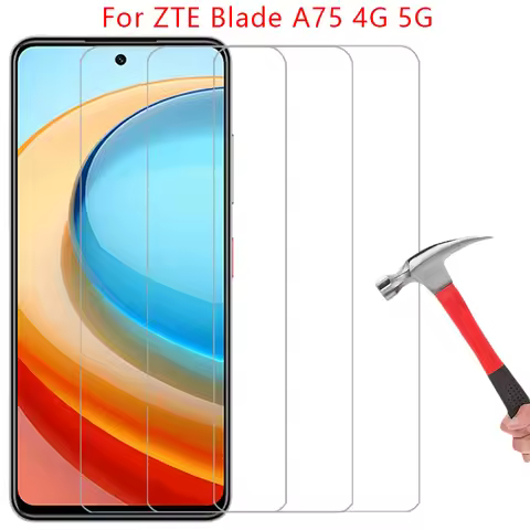 screen protector tempered glass for zte blade a75 4g 5g phone case on bladea75 a 75 75a a75case back