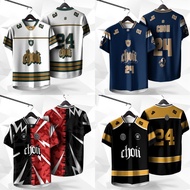 【Free customized name & number】2025 Choii Baju Outdoor Sports Football Jersey Retro Colla T-shirt To