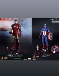 Hot Toys The Avengers MMS171 Iron Man MK6 & MMS174 Captain America 1/6 Figures  Hottoys 復仇者聯盟 1 鋼鐵俠 
