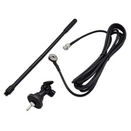 27MHz CB Radio Soft Whip Antenna BNC Adjustable Drill Mount Base Vehicle  Car Mobile Radio Antenna