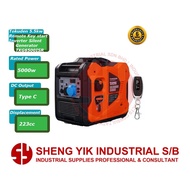 SYI Tokuden 5.5kw Remote Key start Inverter Silent Generator TKG6500ISR