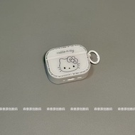 Flash Diamond Frame KT Cat AirPodspro3 Protective Case AirPods 4th Generation Earphone Case