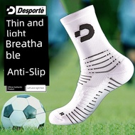 stokin anti slip stokin bola sepak Desporte Thin Style Breathable Anti-slip Sports Socks Men Sweat-a