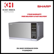 SHARP R-22A0(SM)V SHARP 20L MICROWAVE OVEN - 1 YEAR MANUFACTURER WARRANTY + FREE DELIVERY