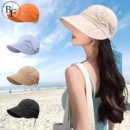 Sunhat Women'S Sun Hat Bowknot Foldable Visor Korean Sun Hat Travel-Friendly UV Protection Beach Hat