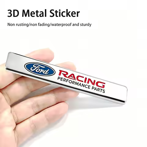 1Pcs 3D Metal Sport VIP Emblem Badge Car Sticker Accessorie For Ford ST Line Focus Mustang Fiesta Pu