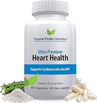 Heart Health Supplement with Vitamin K2 (mk-7) + D3 - Lower Blood Pressure &amp; Cholesterol &amp; Cleanse Arteries of Plaque. Supports Cardiovascular Health &amp; Improved Circulation