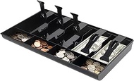 Cash Register Drawer Insert Tray 5 Bill 4 Coin, 15.94 x 9.65 x 1.38 in Safe Case Box Money Tray Inse