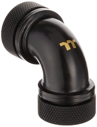 Pacific DIY LCS Black G1/4 PETG 16mm (5/8") OD Tube 90 Degree Dual Compression Fitting Cooling - CL-