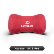 พนักพิงศีรษะในรถยนต์หนังนิ่มหมอนรองคอโฟมจำรูปรองรับเอวสำหรับ Lexus IS250 NX200T RX200T เป็น CT200H N