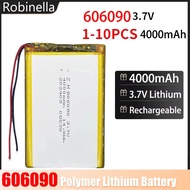 606090 Li-Polymer 3.7V 4000mAh 14.8Wh Li LiPo Battery JST-PH 2.0mm 2Pin Connector for GPS Bluetooth 