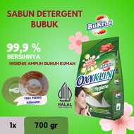 Sabun Detergent Bubuk BuKrim Oxyklin Hygiene 700gr + Gratis Piring Keramik
