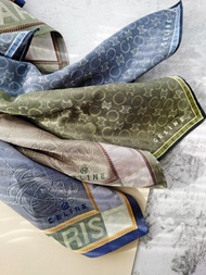 全新未使用 CELINE 稀有高質 老花 手巾方巾 手帕 綁包帶圍巾絲巾