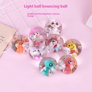 Luminous Crystal Ball Flashing Children's Bouncy Ball Bouncy Ball Kindergarten Children Baby Toy Bal