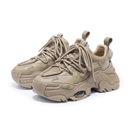 รองเท้าผ้าใบหนา Vittorio Ventura สำหรับผู้หญิง สไตล์ลำลอง ฤดูใบไม้ร่วง 2023 หนังวัว ทรงหัวมน หัวเข็ม