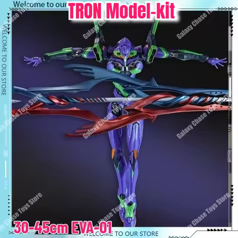 45cm Longinus TRON Model-kit EVA-01 Unit-01 Action Figures Assembly Model Kit Alloy Frame with Spear