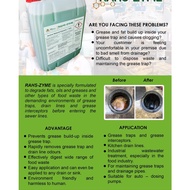 RAHS-ZYME ENZYME CLEANER GREASE TRAP MAINTENANCE