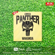 Cutting Sticker Wakanda Black Panther Variation Motorcycle Car Sticker Marvel Avenger Embossed Cool On Dashboard Fender Visor Body Glass Helmet Hologram Reflective Waterproof Side Body Vario Beat NMAX PCX Vespa Aesthetic Pickup Windshield Custom Modif