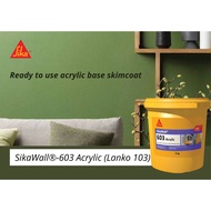 SikaWall®-603 Acrylic (5kgs/WHITE) Ready-to-use Acrylic Skim Coat