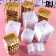 【BH】100Pcs Packing Box Portable Safe Square Shape Plastic Moon Cake Boxes for Mooncakes