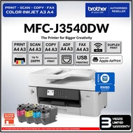 Brother MFC-J3540DW Color A3 4-in-1 WI-FI Inkjet Printer - Auto Duplex Pigment Ink Home & Office Use