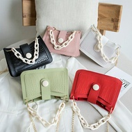 Tas Selempang wanita Fashion Korea import kulit sintesis Hobo handbag