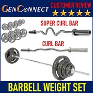 [LIMITED CLEARANCE] Barbell weight cast iron plates come in Pair piece dumbbell super curl bar