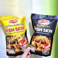 Mo-min Crispy Fish Skin Salted Snack Thailand Original Cracker Salted Egg Fish Skin Momin