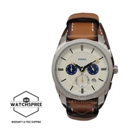 Fossil Men's Machine Chronograph Tan Eco Leather Watch FS5922