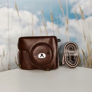 Vỏ Bảo Vệ Máy Ảnh Canon G1X G12 G10 G11 Không Cần Tháo Pin Nửa Bộ Túi Đeo Vai Bằng Da Tổng Hợp Thươn